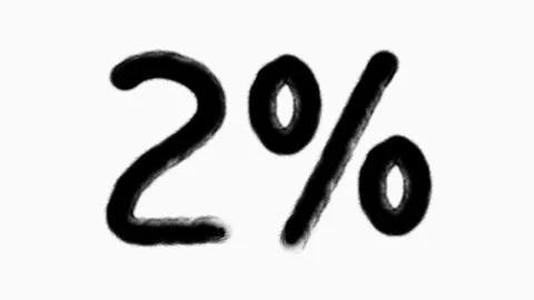 2 Percent Hand Drawn Animation With Brush Stroke For Sale And Business Concept Stock Footage 301247255