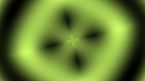 2-Point Star Kaleidoscope Lime Green Motion Stock Footage 331995679
