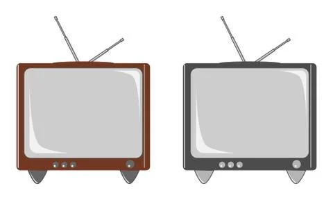 2 retro TVs Illustrazione stock