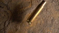 Bullet Casing hitting the floor, Rifle C, Stock Video