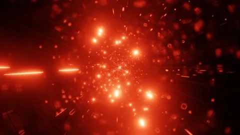 2 set of 3d Illustration Red Particles Space Galaxy Wormhole Vídeos de archivo 146684319