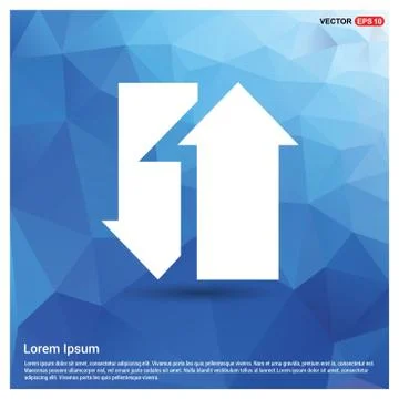 2 side arrow Icon Illustrazione stock