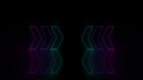 2 SIDES ARROWS REFLECTION Stock Footage 266115344