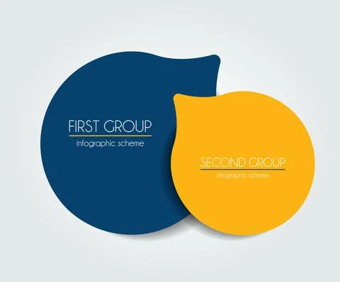 2 step template, banner, infographic, diagram, chart, column. Stock Illustration