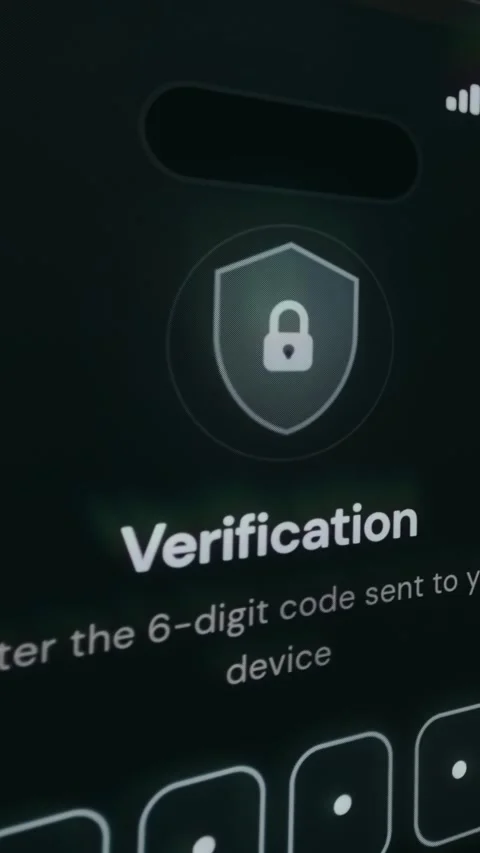 2-Step Verification interface for protecting accounts from unauthorized access Stock Footage 333831674