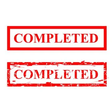 2 style rubber stamp, completed, isolated on white Stock Illustration
