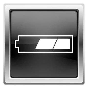 2 thirds charged battery icon Stock-Illustration
