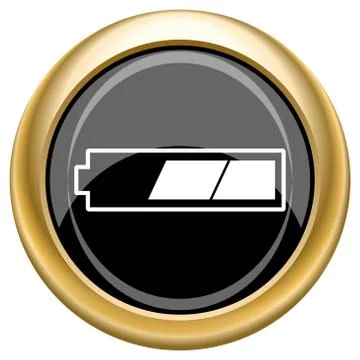 2 thirds charged battery icon Stock-Illustration