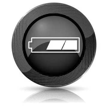 2 thirds charged battery icon Stock-Illustration