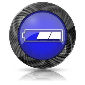 2 thirds charged battery icon Stock-Illustration