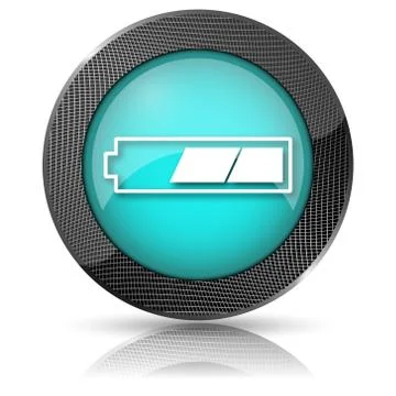 2 thirds charged battery icon Stock-Illustration