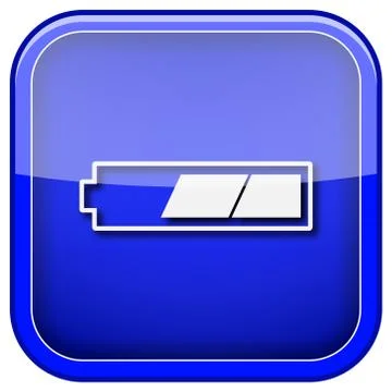 2 thirds charged battery icon Stock-Illustration