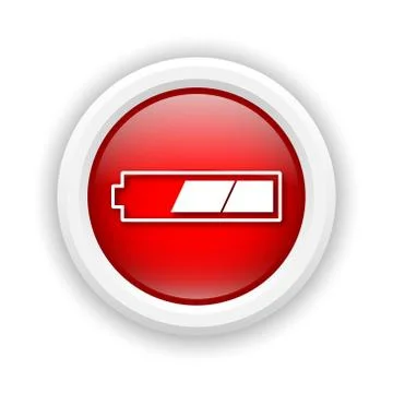 2 thirds charged battery icon Stock-Illustration