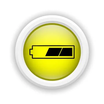 2 thirds charged battery icon Stock-Illustration