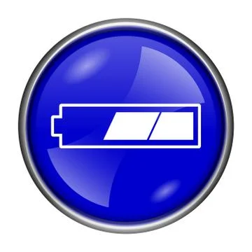 2 thirds charged battery icon Stock-Illustration