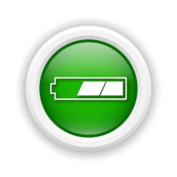 2 thirds charged battery icon Stock-Illustration