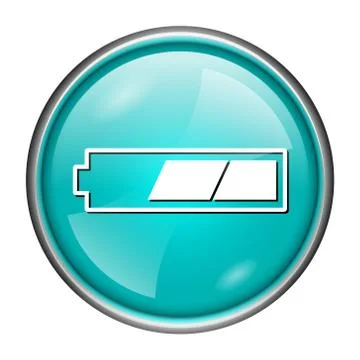 2 thirds charged battery icon Stock-Illustration