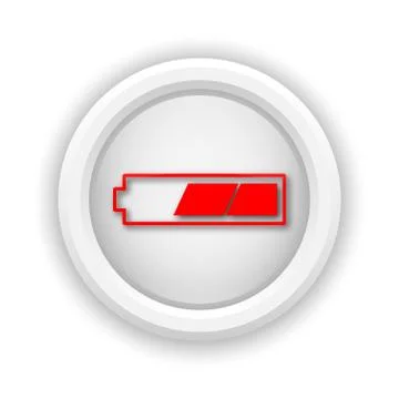 2 thirds charged battery icon Stock-Illustration
