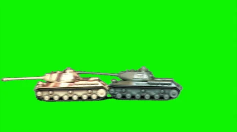 2 toy-tanks 1 Stock Footage 43186556