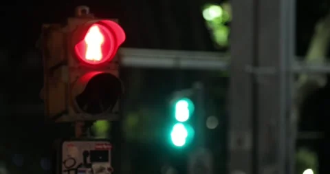 2 traffic lights in the frame 2 Stock Footage 332573592