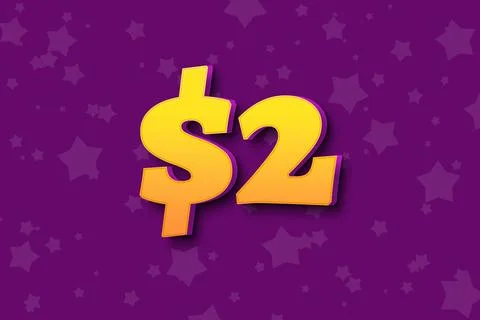 2 two Dollar usd price sale offer. texture friday Stock Illustration