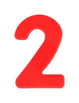 2 two magnetic letter with clipping path Stock Photos
