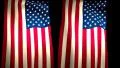 2 USA US Flags Closeup Waving CG HD Footage