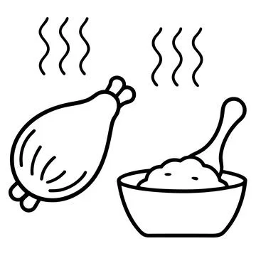 2---vector-set-of-cooked-chicken-drumsticks Stock Illustration