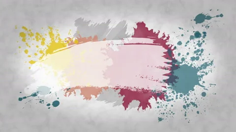 2 watercolor title backgrounds. paint splatters, brush strokes. seamless loop Stock Footage 65731990