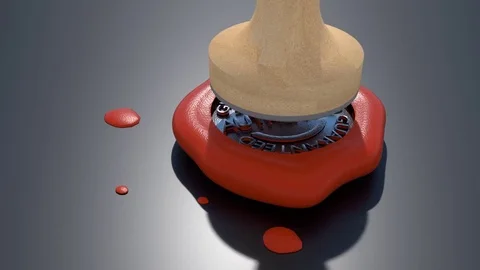 2 Wax Quality Seal Animations Stock Footage 75821937