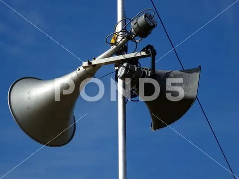 2 Way Siren Loudspeakers System Stock Photos