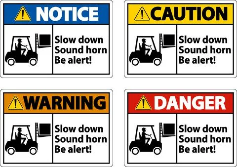 2-Way Slow Down Sound Horn Sign On White Background Stock Illustration
