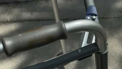 2 Wheeled Folding Walker Stock Footage 158855390