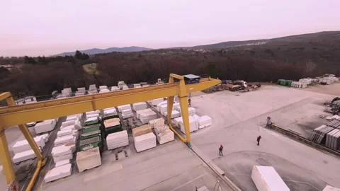 2 workers moving marble block Marble Stone Company FPV Drone#4 Видео 273966703