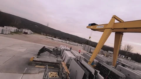2 workers moving marble block Marble Stone Company FPV Drone#5 Видео 273967553
