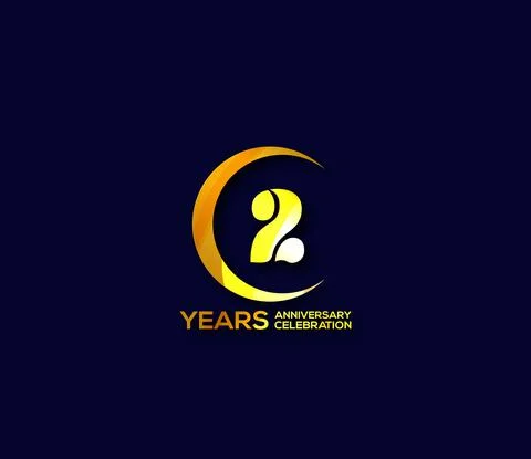 2 Year Anniversary Day background Concept Stock Illustration