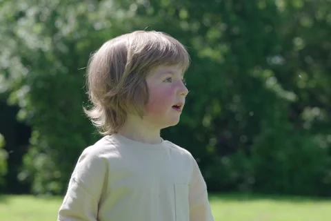 2 Year Old Toddler Brings Ladybug Towards Camera Stock Footage 335704611
