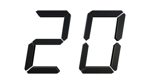 From 20 To 1 Countdown Loop Stock-Footage 112914779