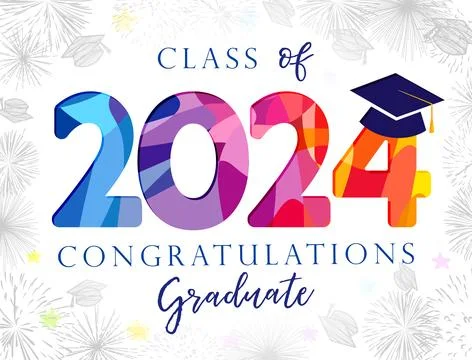 20 24 class off event ivitation Illustrazione stock