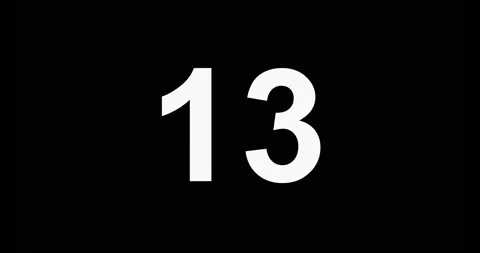 20. 4K Resolution. Countdown of 20 seconds, with black background Stock Footage 235912797