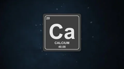 20 Calcium element symbol Ca 2D animation with modern periodic table Stock Footage 327025162
