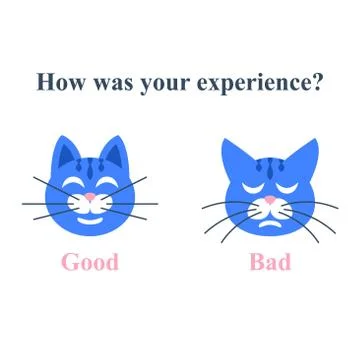 20 cat feedback 1 Illustrazione stock