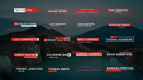 20 Creative Lower Thirds After Effects stock