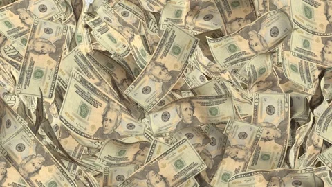 20 Dollar money transition. Alpha channel. Stock Footage 252522835