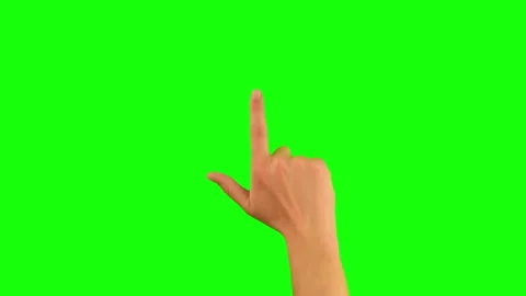 20 Hand Gesture Pack. Chroma key Green Screen. Stock Footage