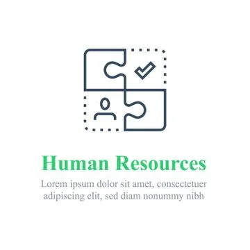 20 human resources Illustrazione stock