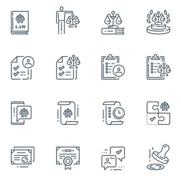 20 law Illustrazione stock