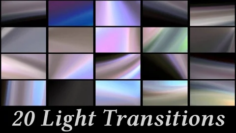 20 Light Transitions Catálogo de After Effects