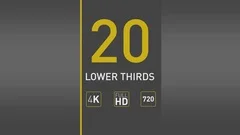 20 Minimal Modern Lower Thirds Stock After Effects