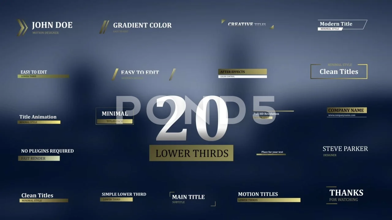after effects template 20